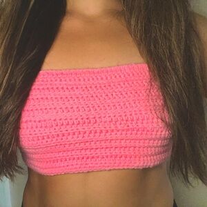 Crochet top | handmade crop top | tank top | bralette | size medium